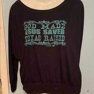 Black Graphic Women's Top